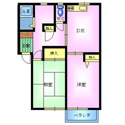 青葉ハウスの物件間取画像